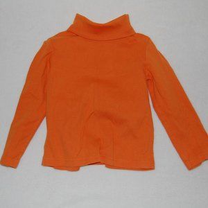Gymboree Girls Size 4, Coral Long Sleeve Turtleneck, 100% Cotton